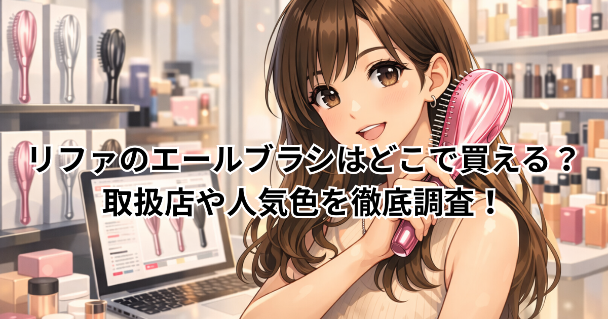 リファのエールブラシはどこで買える？取扱店や人気色を徹底調査！